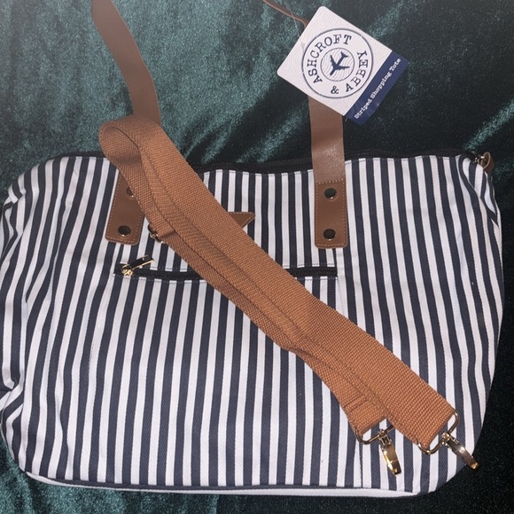 Ashcroft & Abbey Striped Tote NWT - Picture 5 of 5